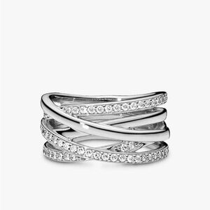 Elegant Pandora Silver Women's Ring